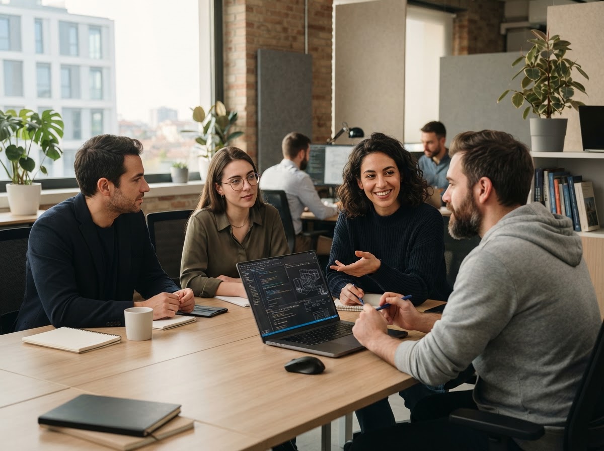 Himiro Pekiri — team di analisi dati al lavoro su modelli predittivi